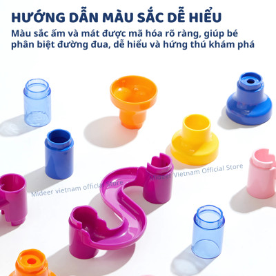 Đồ chơi lắp ráp mô hình đường bóng lăn Mideer Track Ball Blocks - Crossing the Maze