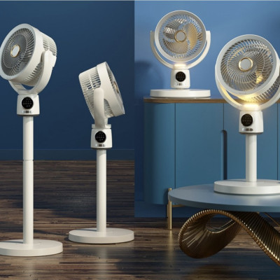Quạt Tích Điện Mi-Lux F188 Đối Lưu Không Khí Thế Hệ Mới Pin 8000mAh Tích Điện 20- 60 Giờ Gồm 4 Cấp Độ GióTích Hợp Đèn Ngủ - Hàng Chính Hãng