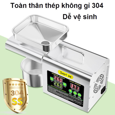Máy ép dầu ăn thực vật chuyên dụng, dùng trong gia đình. Thương hiệu Mỹ cao cấp Septree - T2S -  HÀNG CHÍNH HÃNG