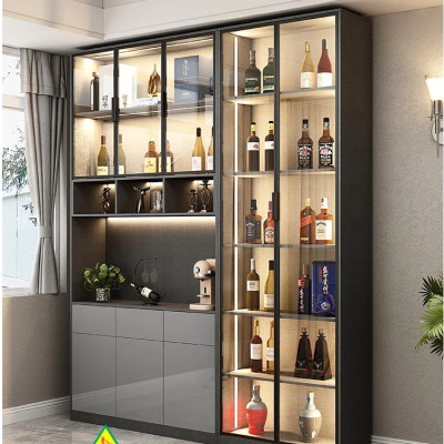 Tủ rượu cánh kính, tủ trưng bày rượu TRK404 - Nội thất lắp ráp Viễn Đông ADV
