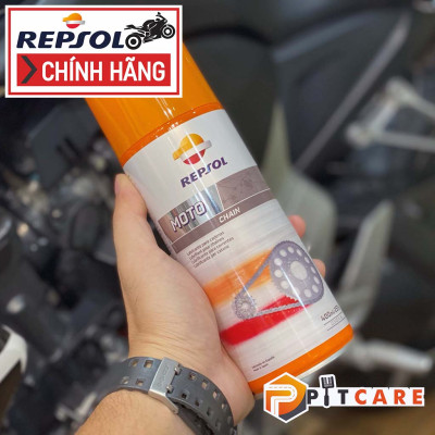 Chai xịt dưỡng sên/xích Repsol 400ml