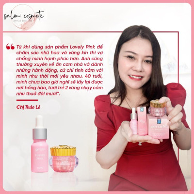 Serum Làm Hồng Nhũ Hoa & Bikini LOVELY PINK 10ml, Chăm Sóc Da Vùng Kín, Nhũ Hoa, Dưỡng Da Sáng Hồng