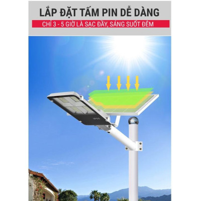 Đèn Năng Lượng Mặt Trời Bàn Chải 200W