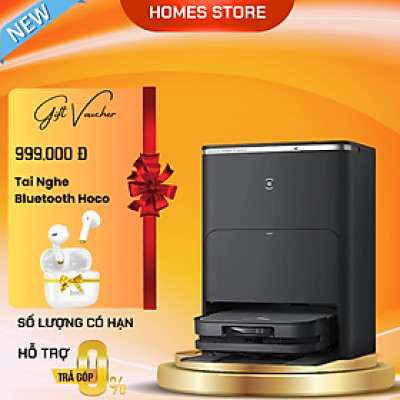 Robot Hút Bụi Lau Nhà Ecovacs X5 Omni 12.800 Pa Chống Rối, Xòe Giẻ, Giặt Nước Nóng - Hàng Chính Hãng