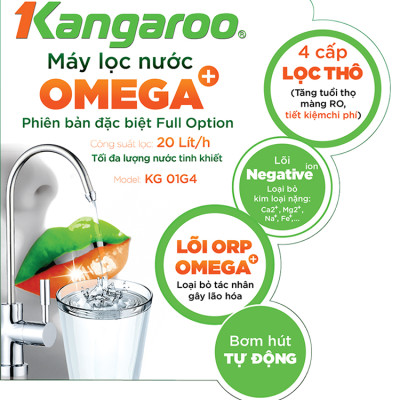 Máy Lọc Nước RO Vỏ Tủ VTU Kangaroo KG01G4VTU 8 Lõi - Hàng Chính Hãng