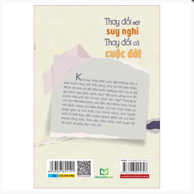 Sách: Thay Đổi Một Suy Nghĩ Thay Đổi Cả Cuộc Đời