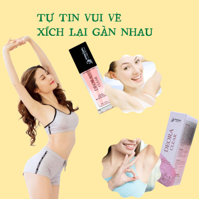 COMBO 2 Chai Xịt Khử Mùi Hôi Nách Deora Clear 50ml, Khử Mùi Toàn Thân, Không Gấy Ố Vàng Áo