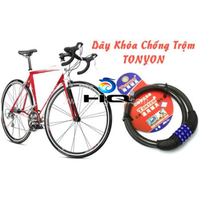 SIÊU HOT- Khóa dây xe đạp,khóa xe đạp 4 số,khóa chống chộm xe đạp,Khóa dây  xe đạp chống trộm 4 số, bền đẹp, tiện lợi 60cm(Đen) - Phụ Kiện Xe Đạp - 206468 - Black 