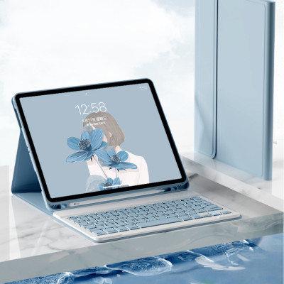 Bao da case ốp silicone kèm bàn phím bluetooth cho ipad 10.2, 10.5, 10.9, Pro 11 inch - HÀNG CHÍNH HÃNG