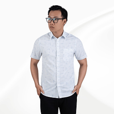 Áo sơ mi nam tay ngắn họa tiết hoa văn cách điệu GENTITI By Thái Tuấn - 1C811HAKT731
