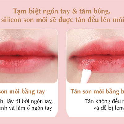 Cọ Trang Điểm Môi Đầu Silicon Thương Hiệu Keilei - Cho Màu Tự Nhiên & Không Nhòe & Gọn Nhẹ Tiện Dụng