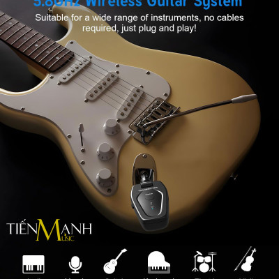 Bộ Thu Phát Guitar Không Dây UHF Konix WF01 Wireless System Hàng Chính Hãng