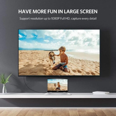 Ugreen UG10450MD101TK 1.5M màu Đen Cáp chuyển đổi Mini DP sang HDMI hỗ trợ phân phải 1080P - HÀNG CHÍNH HÃNG