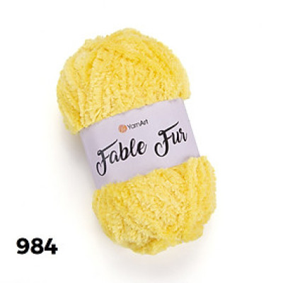 Len lông xù Fable Fur nhập khẩu từ Yarnart, đan móc áo, thú, áo khoác, khăn, nón