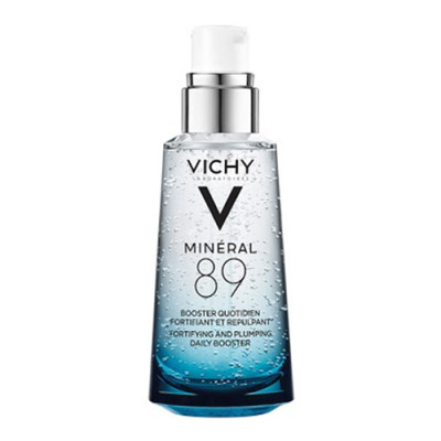 Bộ Sản Phẩm Dưỡng Chất Giàu Khoáng Chất Vichy Mineral 89 (50ml) + Kem Dưỡng Vichy Aqualia (15ml) Và Bình Đựng Nước Vichy