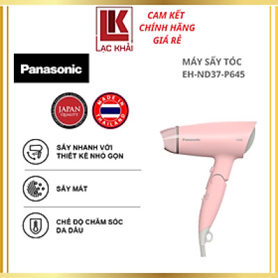 Máy sấy tóc Panasonic EH-ND37-P645 - Công suất 1800W - Hiệu quả tương đương 2000W - Chế độ chăm sóc da đầu - Hàng Chính hãng - Bảo hành 12 tháng, Chất lượng Nhật Bản