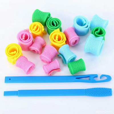 18 lô sên uốn xoăn cuốn cụp đuôi tóc không dùng nhiệt