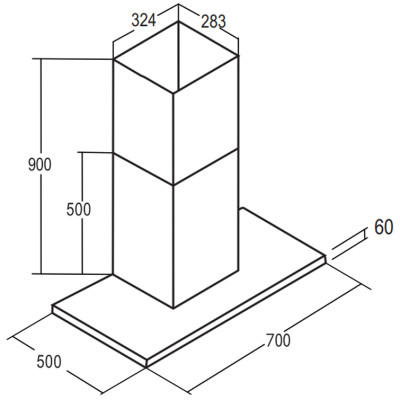Máy hút mùi công nghệ tiên tiến BAUER BC 70ED - Hàng chính hãng