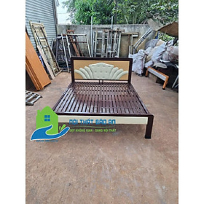 Giường sắt hộp mẫu mới mẫu 02 nhiều kích thước từ 1m4x2m , 1m6x2m , 1m8x2m
