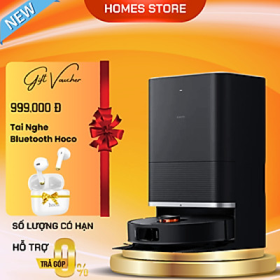 Robot Hút Bụi Lau Nhà Xiaomi X20 Max Xòe Giẻ, Chổi Tricut Hạn Chế Tóc Rối Giặt Nước Nóng Lực Hút 8000 Pa- Hàng Chính Hãng