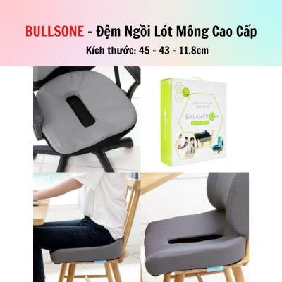 Đệm ngồi (Lót mông) Xe Hơi, Văn Phòng cao cấp Bullsone - Hàng chính hãng
