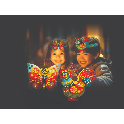 Lồng đèn trung thu Happy KiBu - Lồng đèn sáng tạo, Ánh sáng đêm trăng hình Cá