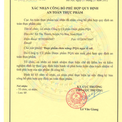 Ngọc Tố Nữ PQA Giúp Bồi Bổ Nguyên Khí, Điều Hòa Kinh Nguyệt Và Hạn Chế Biểu Hiện Rối Loạn Do Tiền Mãn Kinh Hộp 150 Viên