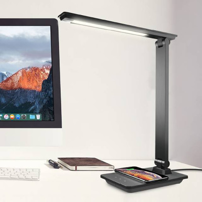 Đèn LED Bảo Vệ Mắt Kiêm Sạc Không Dây Taotronics 5W TT-DL057 - Màu Đen