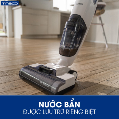 Combo Máy Hút Bụi Lau Nhà Không Dây Tineco Ifloor 2 - Hút Và Lau 2in1 - Tự Vệ Sinh Trục Lăn + Trục Lăn + Nước Lau Sàn