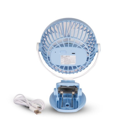 Quạt Sạc Tích Điện Mini Kẹp Bàn COMET CRF0705 5W Xoay 360 Độ pin Lithium 1800mAh hàng chính hãng