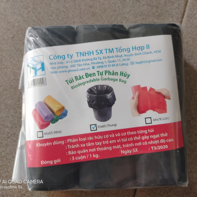 Combo 15 cuộn (5kg) túi đựng rác /  bao đựng rác thương hiệu GIMEX II hàng chính hãng tùy chọn kích cỡ và màu sắc