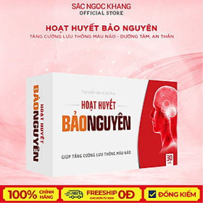 Hoạt huyết BẢO NGUYÊN 30 viên giúp tăng cường máu lưu thông lên não