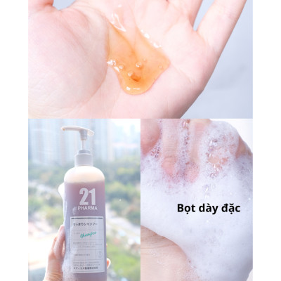 Dầu gội sạch gàu Pharma 21 Nhật Bản Dầu gội đầu chống gàu, sạch gàu & hết ngứa da đầu - Chai 600ml