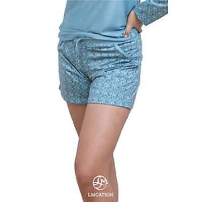 Bộ đồ bơi nữ tay dài LMcation Quinn- Xanh ngọc thổ cẩm