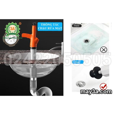 Dụng cụ thông tắc đường ống 3A - Hàng Chính Hãng