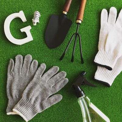 Combo 2 kéo cắt tỉa cành cây lưỡi cong Echo Metal 145-40mm + cây cào đất 3 chân - made in Japan