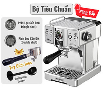 Máy pha cà phê espresso CF05 PRO chuyên nghiệp toàn diện DIY, giảm áp tự động an toàn nâng cấp, Hàng Chính Hãng