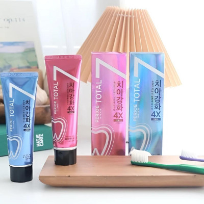 KEM ĐÁNH RĂNG HÀN QUỐC 7 TÁC DỤNG (phiên bản mới) TRẮNG SẠCH, BẢO VỆ RĂNG TOÀN DIỆN Kem Đánh Răng Perioe Total 7 Intense Original Repair Toothpaste 120g0G
