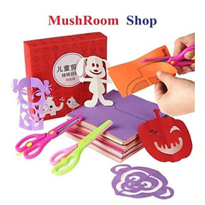 Bộ Đồ Chơi Thủ Công Cắt Giấy Cho Bé