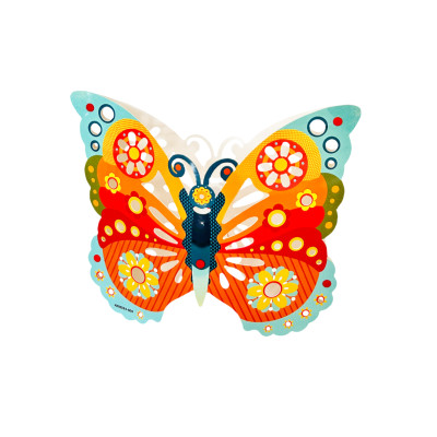 Lồng đèn trung thu Happy KiBu - Lồng đèn sáng tạo, Ánh sáng đêm trăng hình Bướm