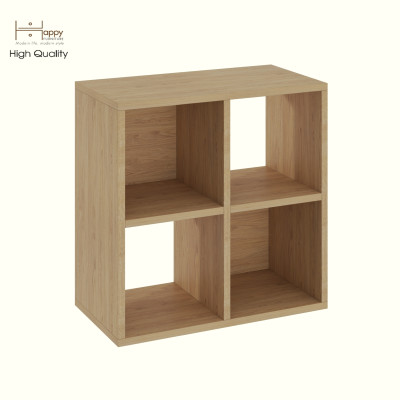 HAPPY FURNITURE , Kệ sách 4 ngăn - CHANN, KSA_100 , 54cm x 28cm x 54cm DxRxC
