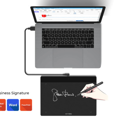 Bảng Vẽ Điện Tử XP-Pen Deco Fun L 10X6.27 inch Android Hỗ Trợ Cảm ứng Nghiêng kèm Bút Vẽ Không Sạc P01 - Hàng Chính Hãng - Red