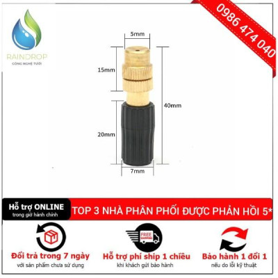 Bộ KIT Phun Sương Tưới Cây 20 Béc Bằng Đồng Tưới Cây