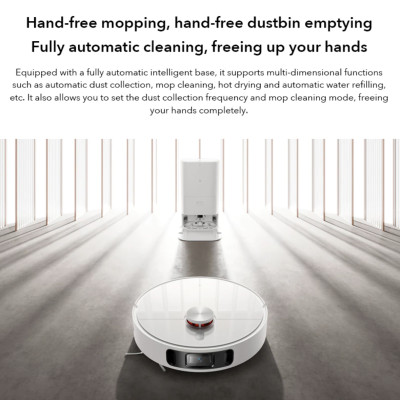 Robot Hút Bụi Lau Nhà Xiaomi Mijia Omni 1S - Tự Động Đổ Rác Giặt Giẻ Lau Sấy Khô Bằng Khí Nóng Camera AI Thông Minh - Hàng Nhập Khẩu