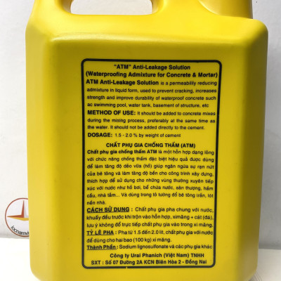 Phụ gia Chống Thấm ATM 4.5L