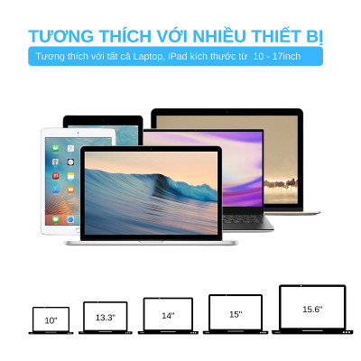 Giá Đỡ cho Laptop Hợp Kim Nhôm Cao Cấp Có Thể Gấp Gọn, Giúp Tản Nhiệt Laptop, Macbook, Máy Tính Xách Tay. 07 Vị Trí Điều Chỉnh Góc Độ FS060 - Hàng Chính Hãng
