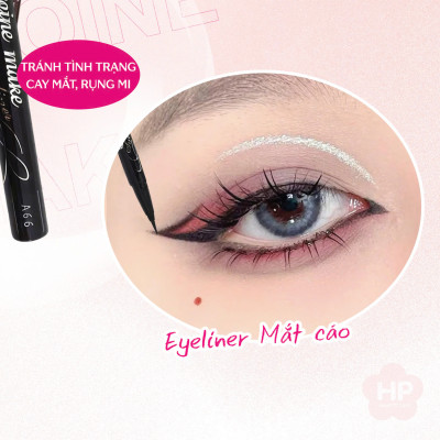 Bút Kẻ Mắt Nước Siêu Chống Trôi Nét Siêu Sắc Mãnh Kissme Heroine Make Smooth Liquid Eyeliner Super Keep (Màu Đen)