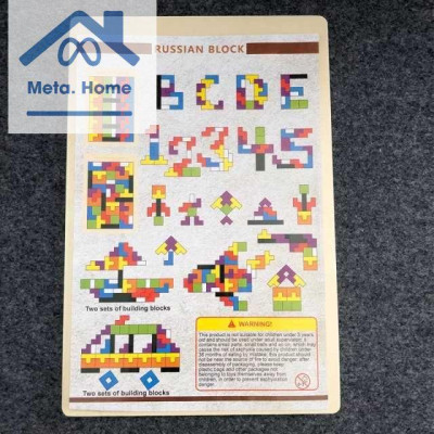 Xếp gạch bằng gỗ - Xếp hình tư duy cho bé