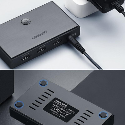 Ugreen UG50707CM186TK Bộ chia HDMI 1 ra 2 chuẩn HDMI 2.0 - HÀNG CHÍNH HÃNG