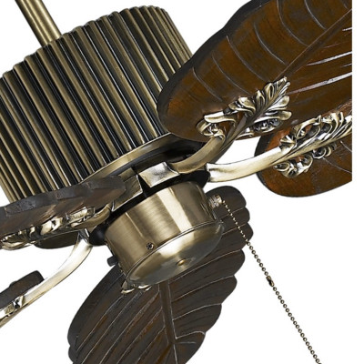 quạt trần cánh lá trang trí 52KSP - 257